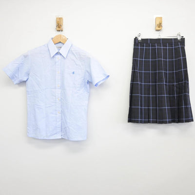 【中古】茨城県 葵陵高等学校 女子制服 3点（シャツ・スカート）sf030933