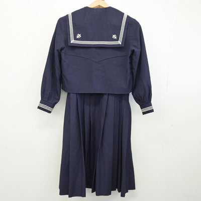 【中古】神奈川県 湘南白百合学園高等学校 女子制服 3点（セーラー服・スカート）sf030939