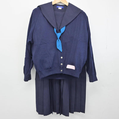 【中古】大阪府 大谷中学校 女子制服 5点（ニット・セーラー服・スカート）sf030944