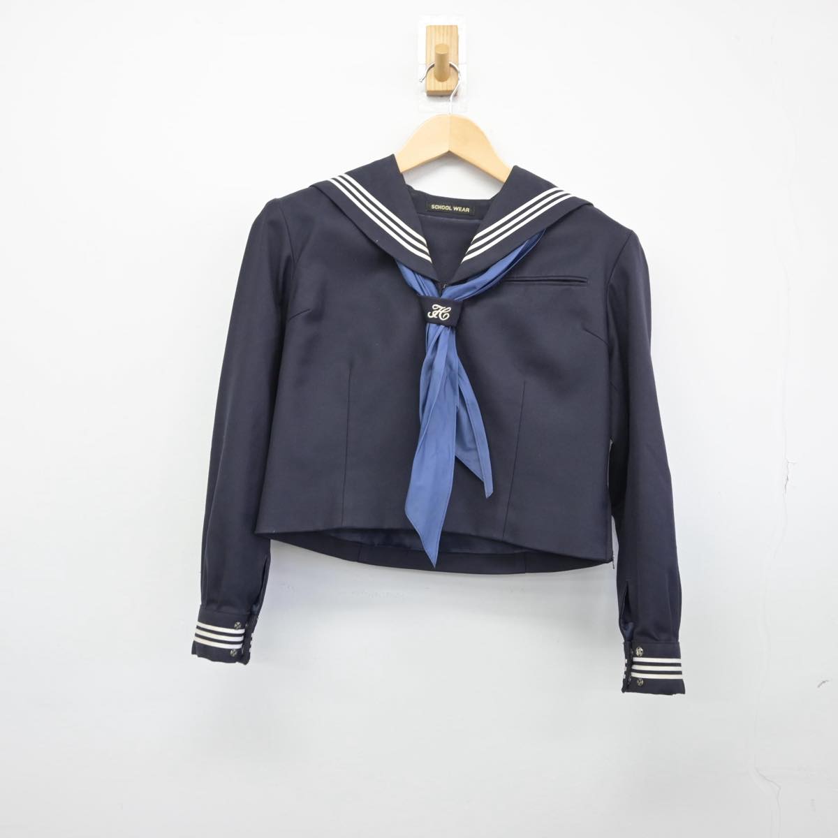 【中古】東京都 石神井南中学校 女子制服 3点（セーラー服・ジャンパースカート）sf030974