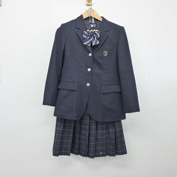 【中古】千葉県 市川昴高等学校 女子制服 4点（ブレザー・ニット 