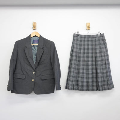 【中古】千葉県 幕張西中学校 女子制服 2点（ブレザー・スカート）sf030984