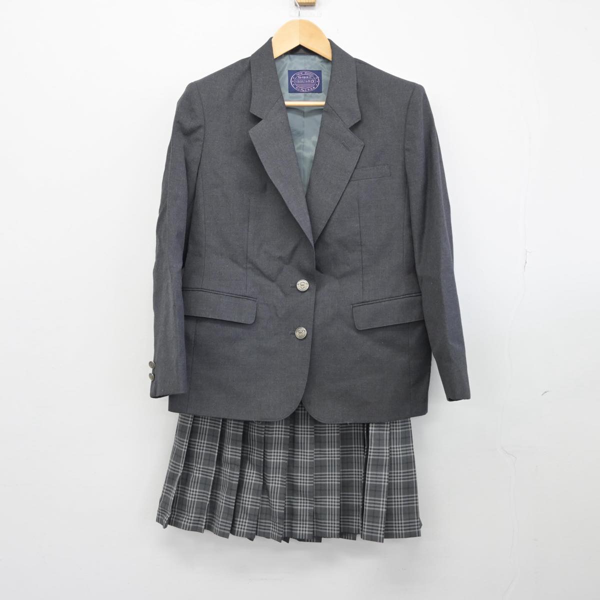 【中古】千葉県 幕張西中学校 女子制服 2点（ブレザー・スカート）sf030985