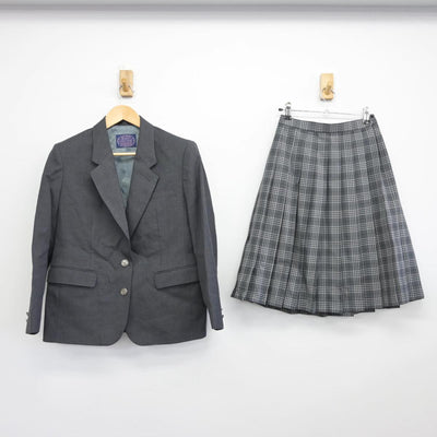 【中古】千葉県 幕張西中学校 女子制服 2点（ブレザー・スカート）sf030985