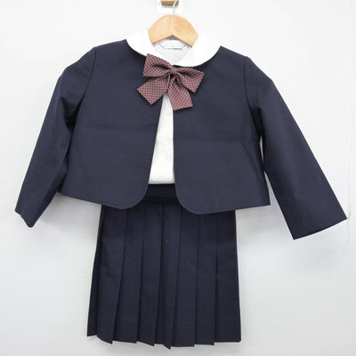 【中古】山形県 マリア幼稚園 女子制服 5点（ブレザー・シャツ・スカート）sf031003