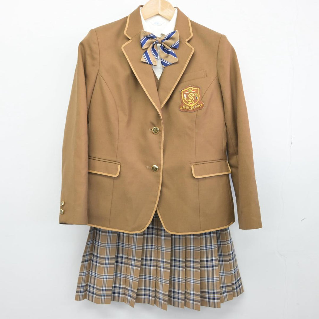 【中古】栃木県 作新学院高等学校 女子制服 5点（ブレザー・ベスト・シャツ・スカート）sf031008 | 中古制服通販パレイド