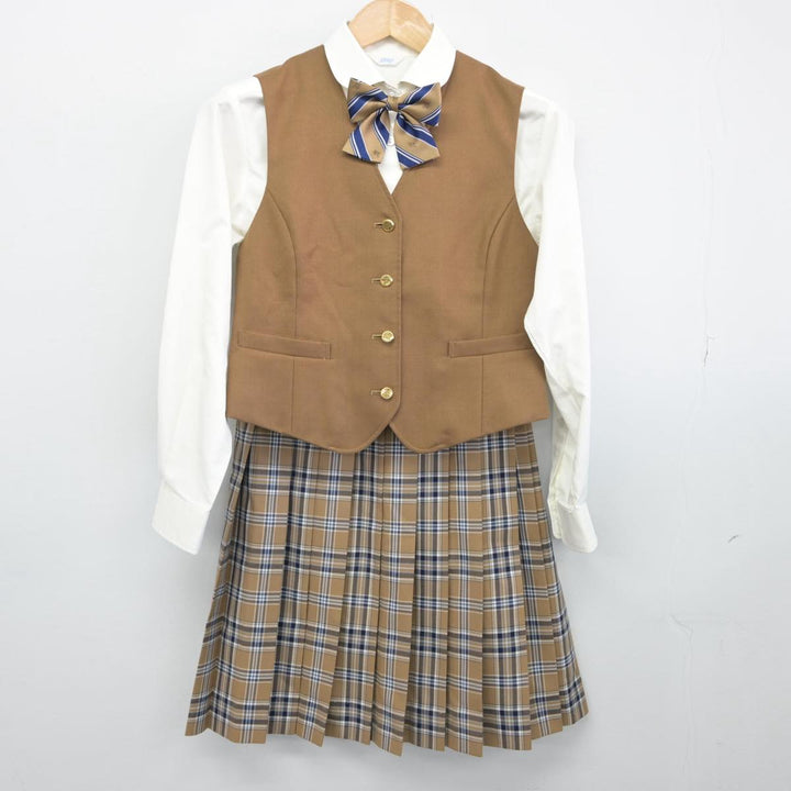 【中古】栃木県 作新学院高等学校 女子制服 5点（ブレザー・ベスト・シャツ・スカート）sf031008 | 中古制服通販パレイド