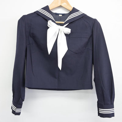 【中古】東京都 実践女子高等学校 女子制服 3点（セーラー服・スカート）sf031015