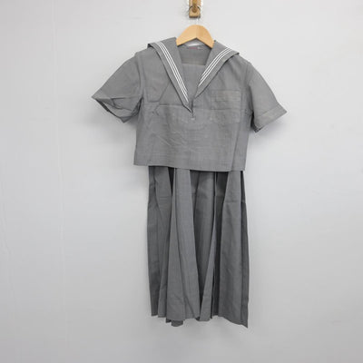 【中古】熊本県 熊本県立済々黌高等学校 女子制服 2点（セーラー服・スカート）sf031023