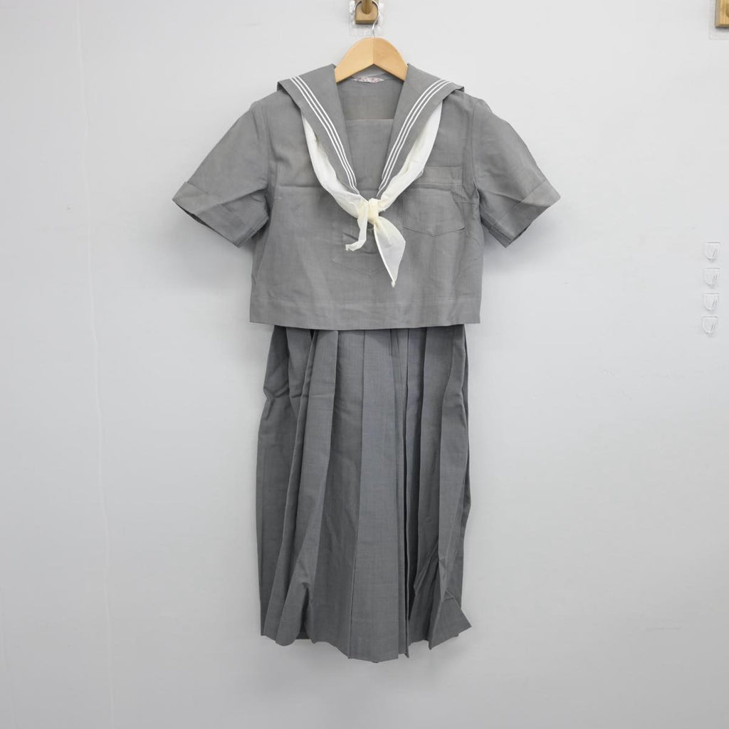 【中古】熊本県 熊本県立済々黌高等学校 女子制服 2点（セーラー服・スカート）sf031024