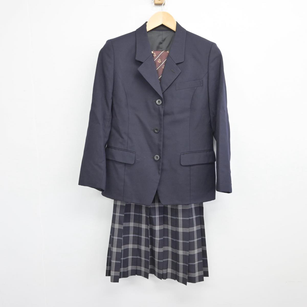 【中古】東京都 東京都立東大和南高等学校 女子制服 4点（ブレザー・スカート）sf031049