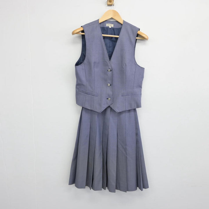 【中古】鹿児島県 鹿児島県立武岡台高等学校 女子制服 2点（ベスト・スカート）sf031078