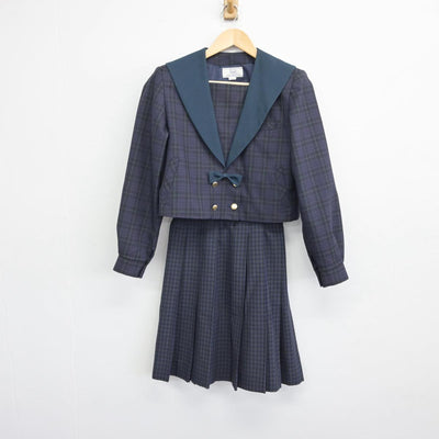 【中古】鹿児島県 鹿児島市立皇徳寺中学校 女子制服 2点（ブレザー・スカート）sf031080