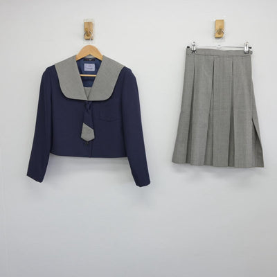 【中古】鹿児島県 鹿児島市立皇徳寺小学校 女子制服 2点（ブレザー・スカート）sf031081