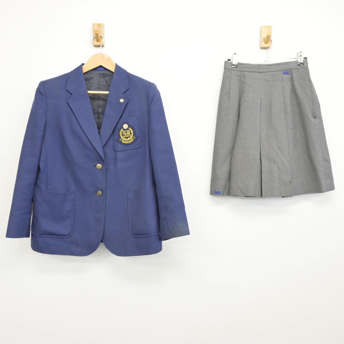 【中古】新潟県 長岡向陵高等学校 女子制服 5点（ブレザー・スカート・スカート）sf031090