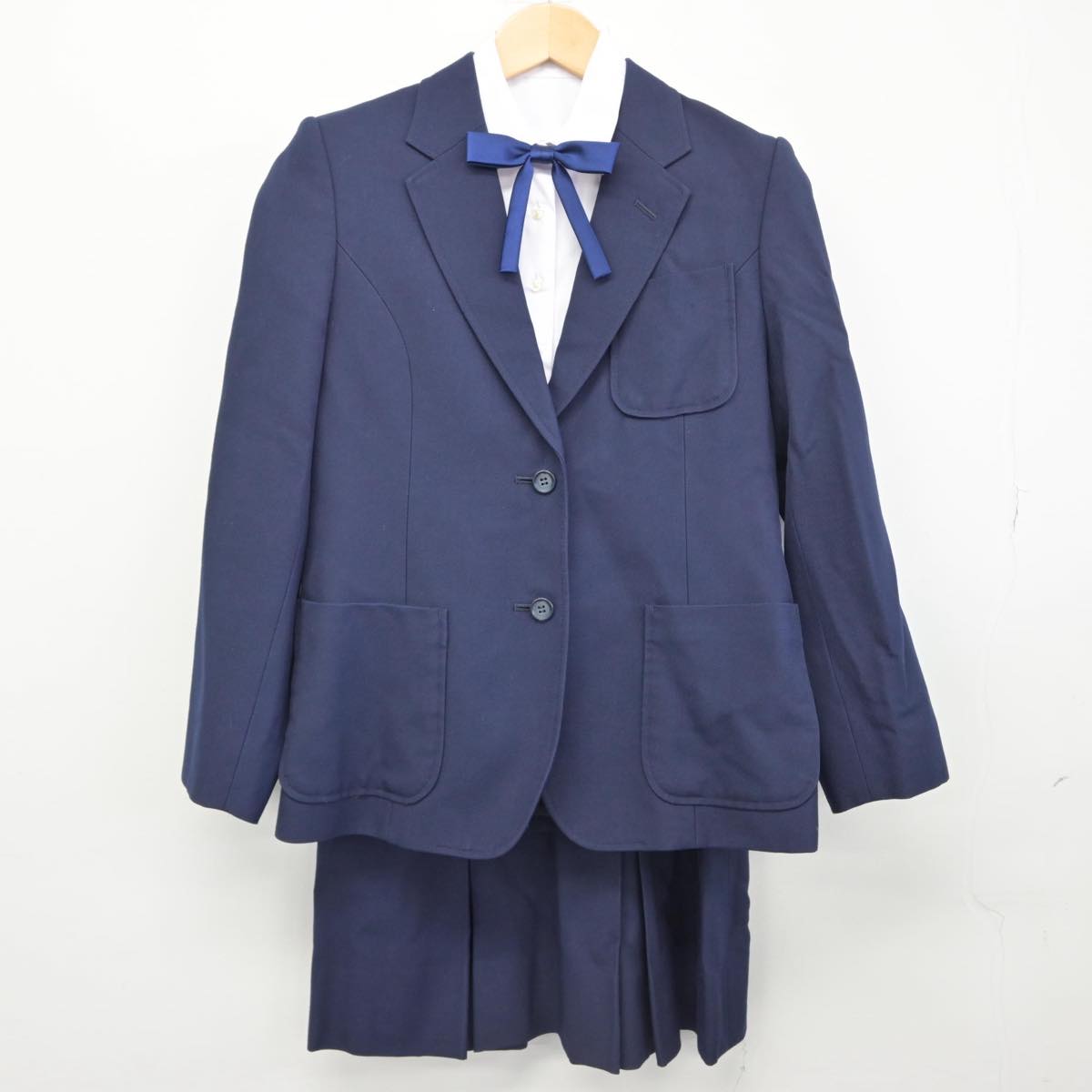 【中古】宮城県 東向陽台中学校 女子制服 4点（ブレザー・シャツ・スカート）sf031101