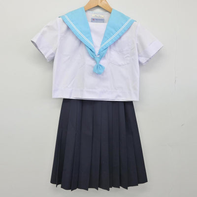 【中古】大阪府 夕陽丘高等学校 女子制服 4点（セーラー服・スカート）sf031106