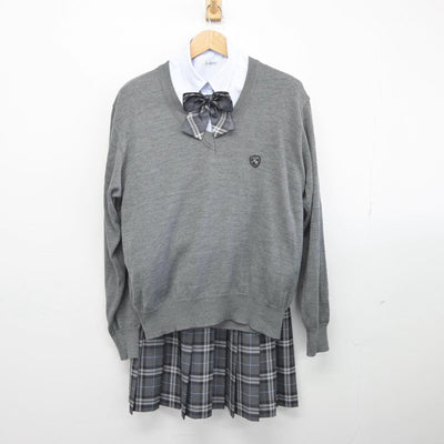 【中古】東京都 藤村女子中学・高等学校 女子制服 6点（ブレザー・ニット・シャツ・スカート）sf031120