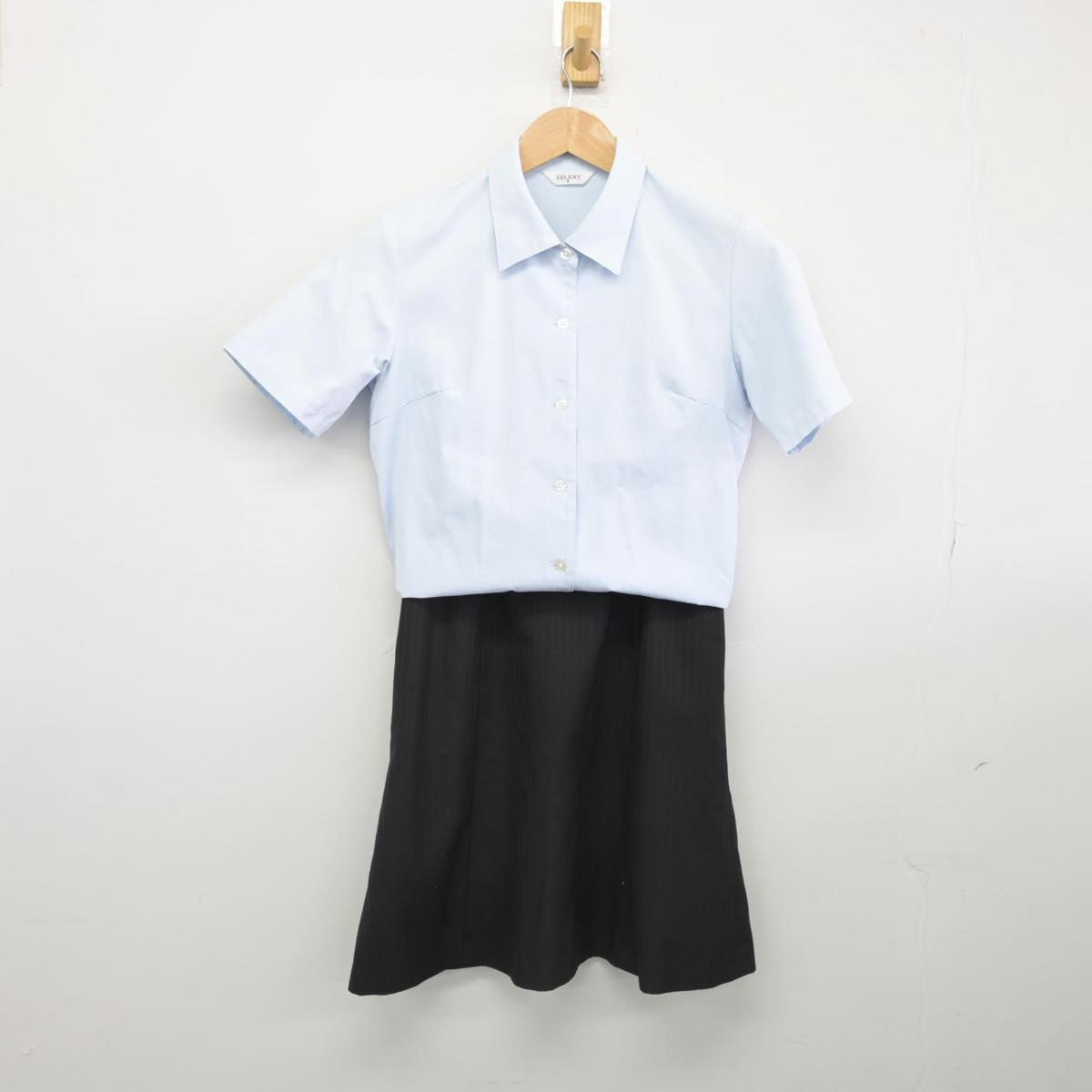 【中古】 事務服 女子制服 3点（シャツ・スカート）sf031128