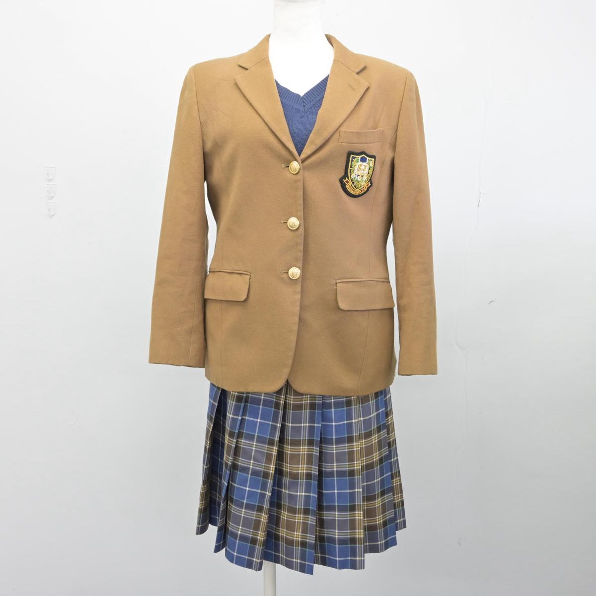 【中古】東京都 品川女子学院高等部 女子制服 3点（ブレザー・ニット・スカート）sf031162