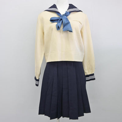 【中古】東京都 東京女学館中学高校 女子制服 3点（セーラー服・スカート）sf031199