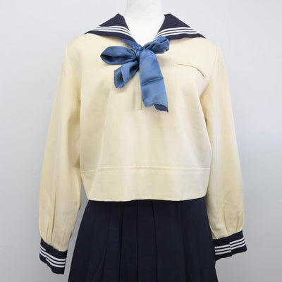 【中古】東京都 東京女学館中学高校 女子制服 3点（セーラー服・スカート）sf031199