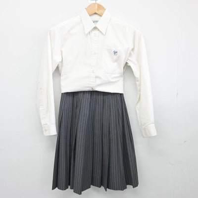 【中古】大阪府 和泉市立和泉中学校 女子制服 2点（シャツ・スカート）sf031215