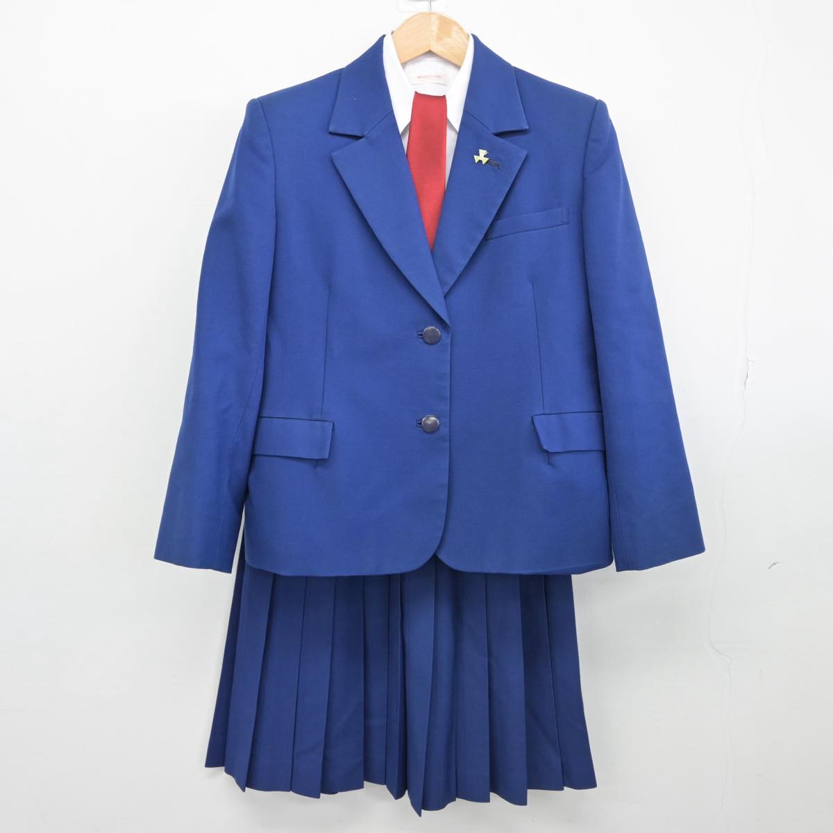 【中古】千葉県 芝山高等学校 女子制服 5点（ブレザー・シャツ・スカート）sf031217