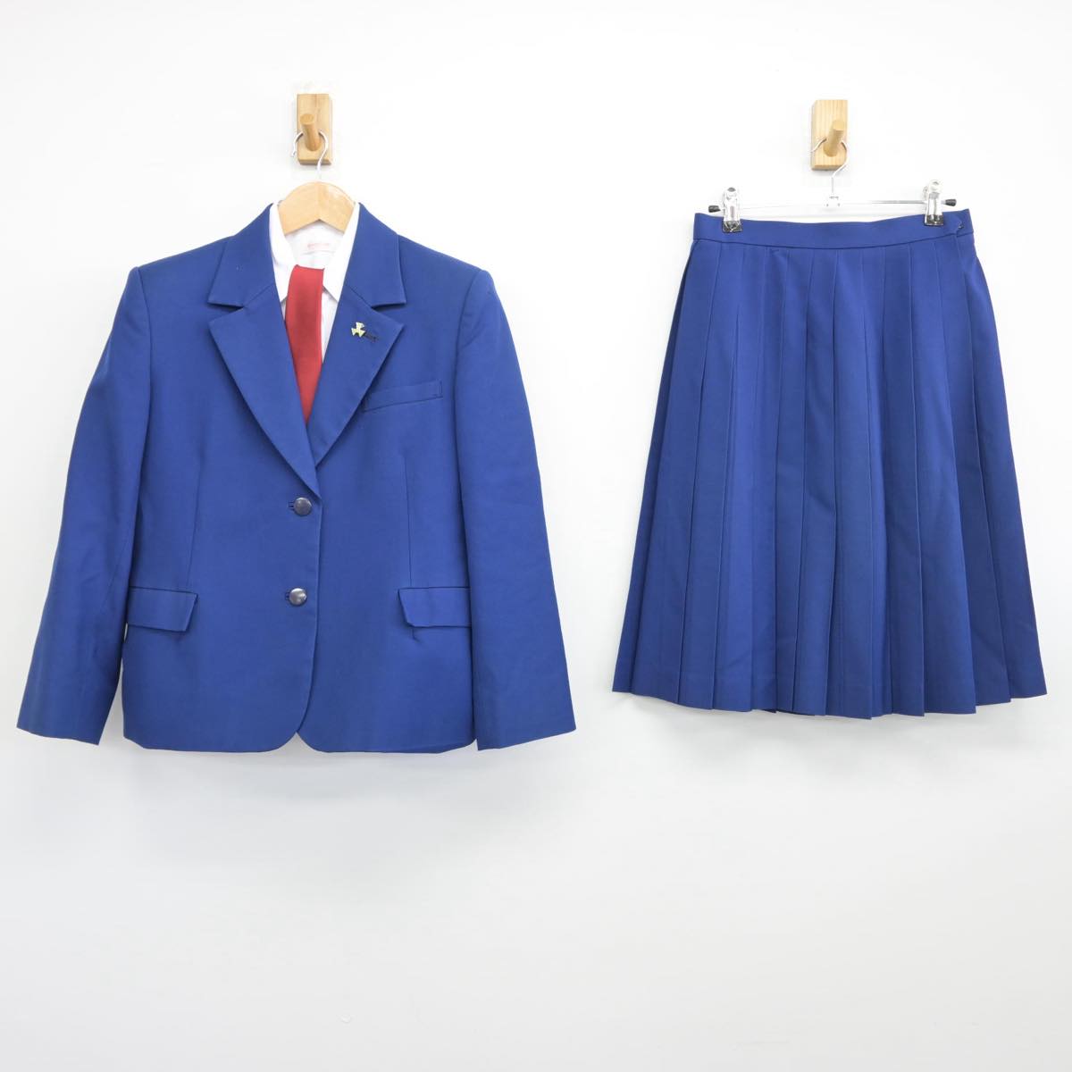 【中古】千葉県 芝山高等学校 女子制服 5点（ブレザー・シャツ・スカート）sf031217