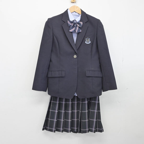 中古】茨城県 霞ヶ浦高等学校 女子制服 4点（ブレザー・シャツ