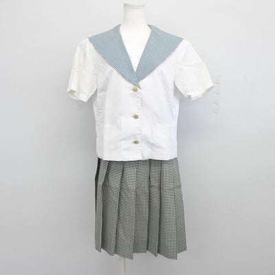 【中古】岡山県 就実高等学校 女子制服 3点（セーラー服・スカート）sf031234