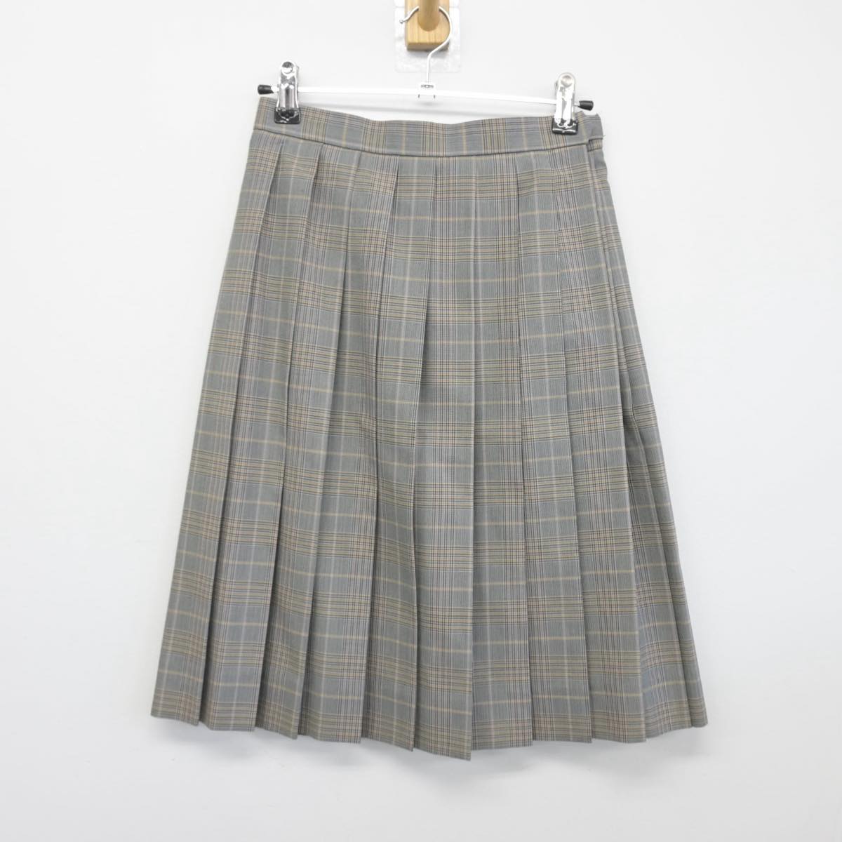 【中古】岐阜県 大垣桜高等学校 女子制服 3点（ニットベスト・シャツ・スカート）sf031244