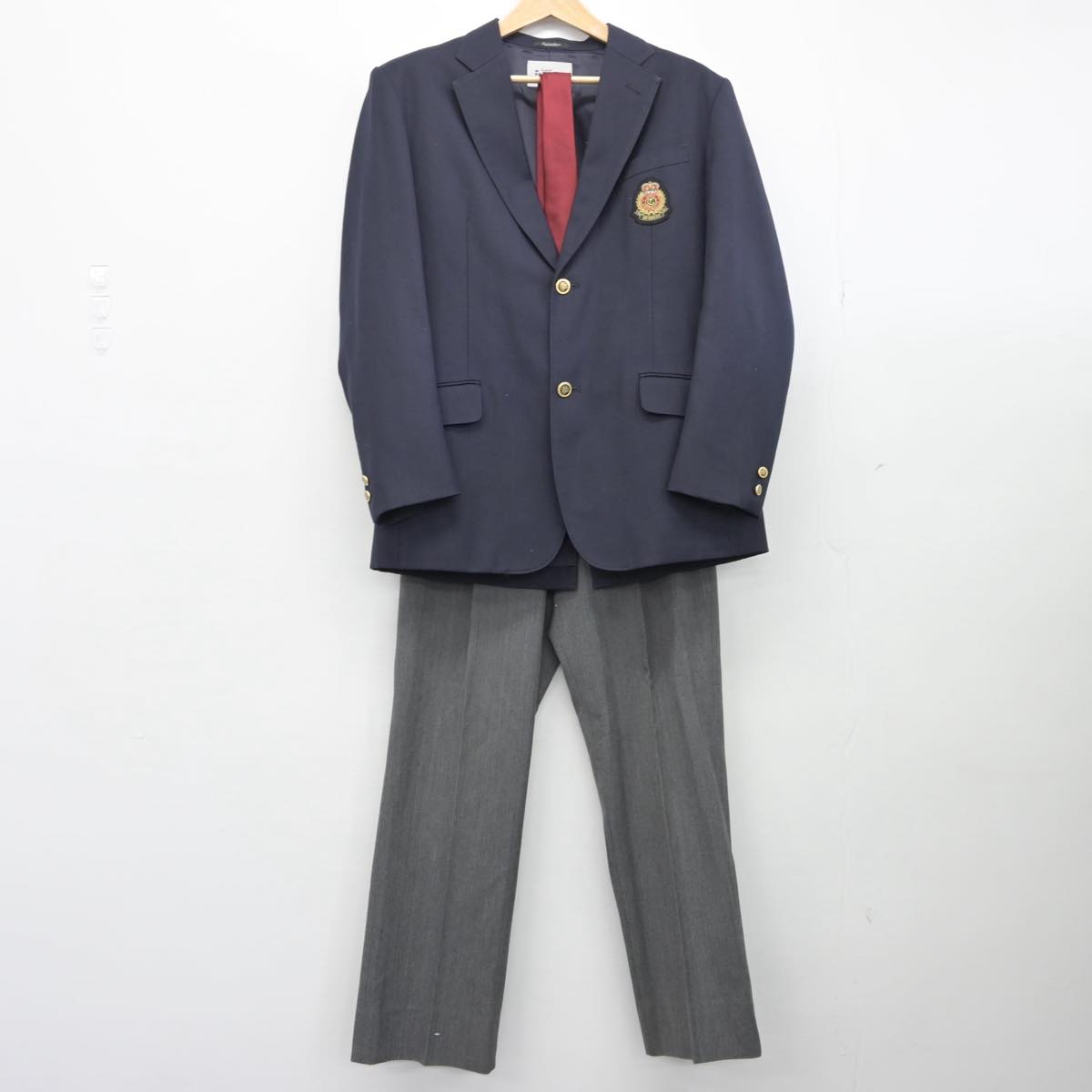 【中古】東京都 中央大学附属高等学校 男子制服 4点（ブレザー・ズボン・ズボン）sf031255