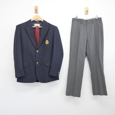 【中古】東京都 中央大学附属高等学校 男子制服 4点（ブレザー・ズボン・ズボン）sf031255