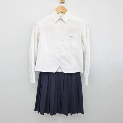 【中古】愛知県 岡崎西高等学校 女子制服 3点（シャツ・シャツ・スカート）sf031261