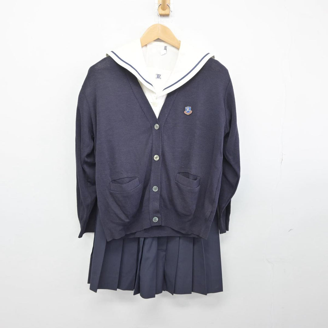 中古】福岡県 九州女子高等学校 女子制服 3点（ニット・セーラー服・スカート）sf031271 | 中古制服通販パレイド