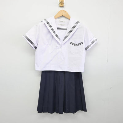 【中古】大阪府 清水谷高等学校 女子制服 2点（セーラー服・スカート）sf031274