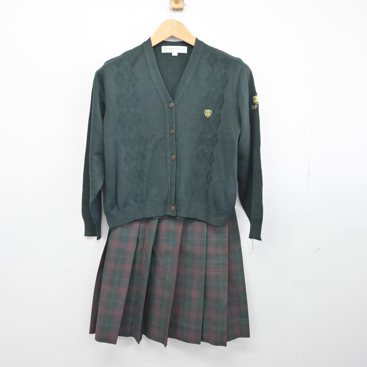 【中古】大阪府 大阪桐蔭中学校 女子制服 5点（ブレザー・ニット・ベスト・スカート）sf031276