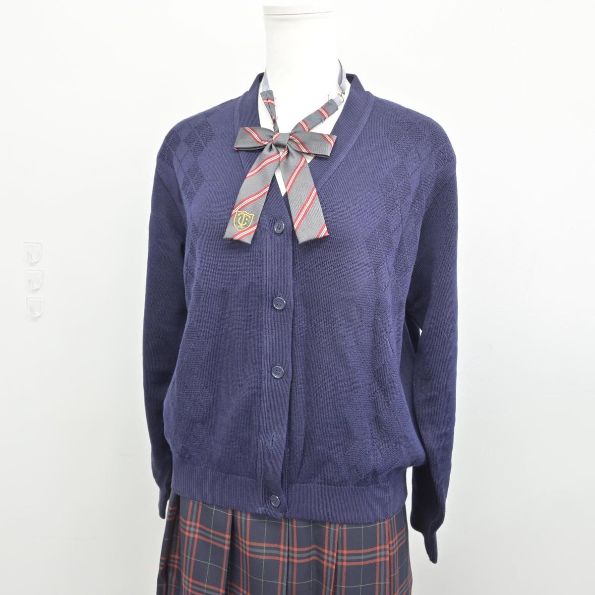 【中古】大阪府 大阪桐蔭高等学校 女子制服 4点（ブレザー・ニット・スカート）sf031279