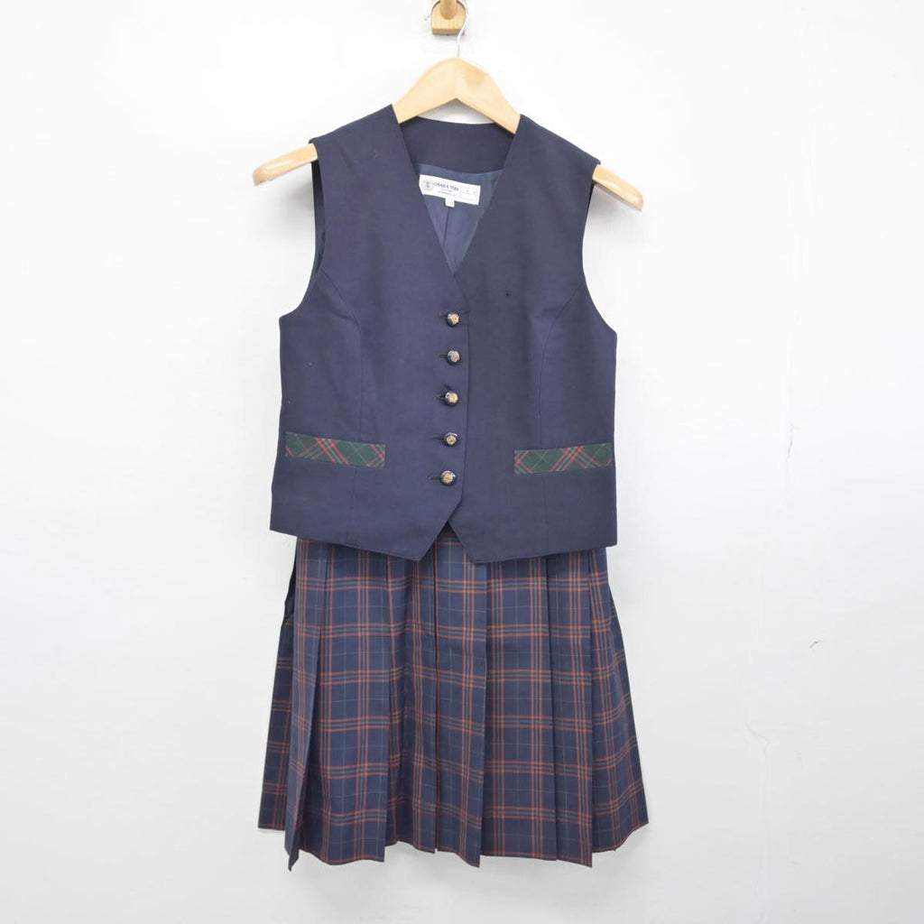 中古】大阪府 大阪桐蔭高等学校 女子制服 2点（ベスト・スカート）sf031280 | 中古制服通販パレイド