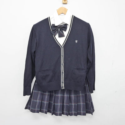 【中古】神奈川県 高木学園女子高等学校 女子制服 5点（ブレザー・ニット・シャツ・スカート）sf031298