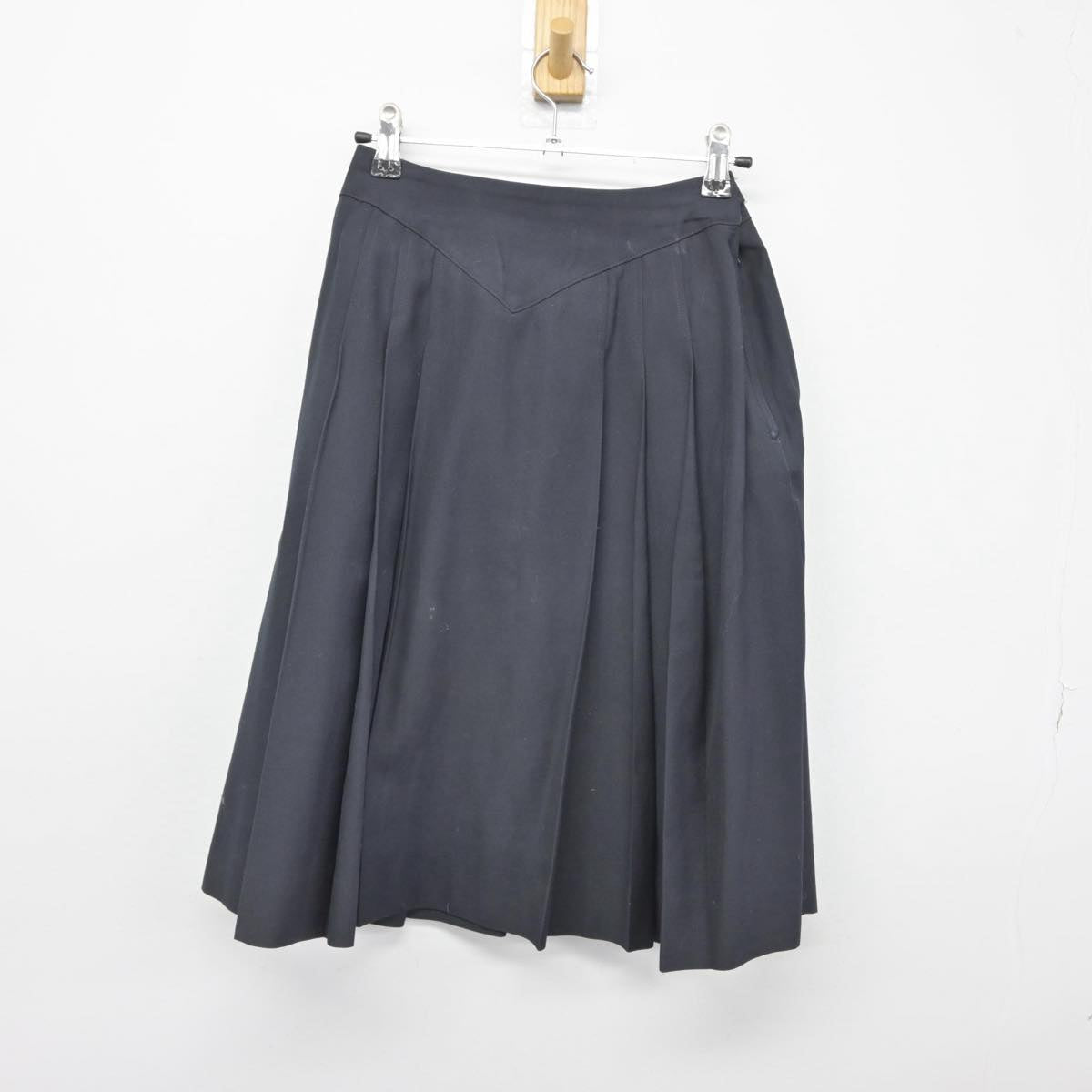 【中古】京都府 平安女学院高等学校 女子制服 3点（ニットベスト・シャツ・スカート）sf031304