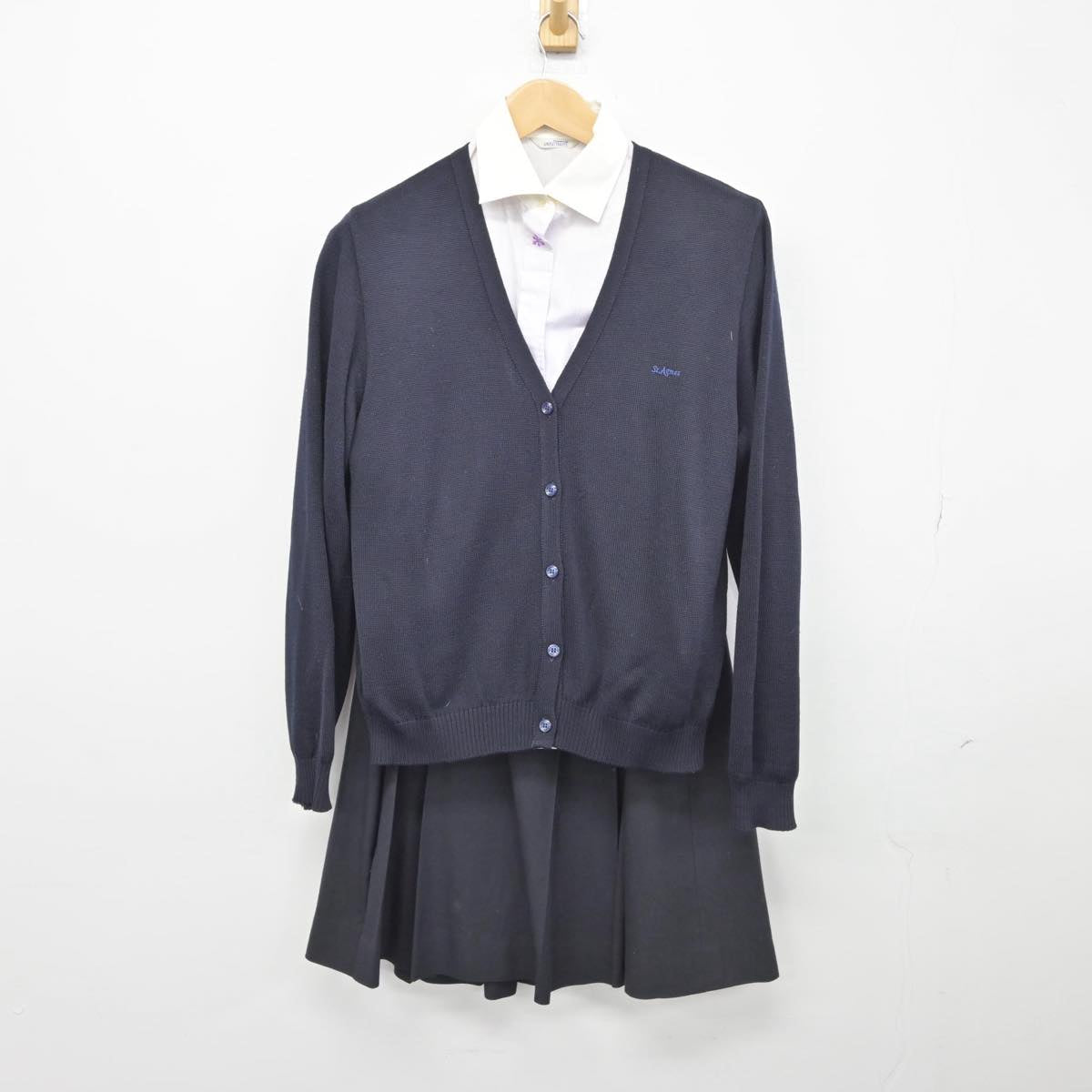 中古】京都府 平安女学院高等学校 女子制服 4点（ブレザー・ニット・シャツ・スカート）sf031307 | 中古制服通販パレイド