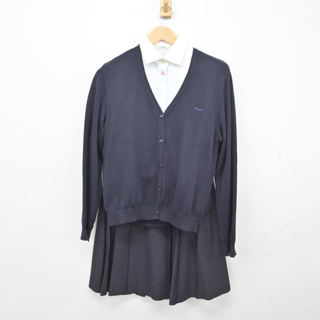 【中古】京都府 平安女学院高等学校 女子制服 5点（ブレザー・ニット・シャツ・スカート）sf031308 | 中古制服通販パレイド