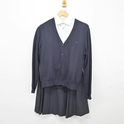 【中古】京都府 平安女学院高等学校 女子制服 5点（ブレザー・ニット・シャツ・スカート）sf031308