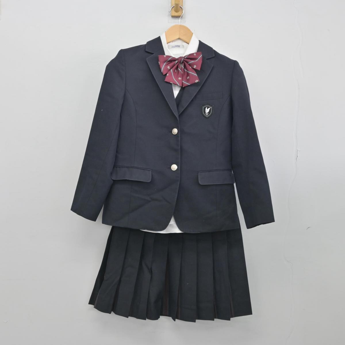 【中古】福岡県 常葉高等学校 女子制服 6点（ブレザー・ベスト・シャツ・スカート）sf031329