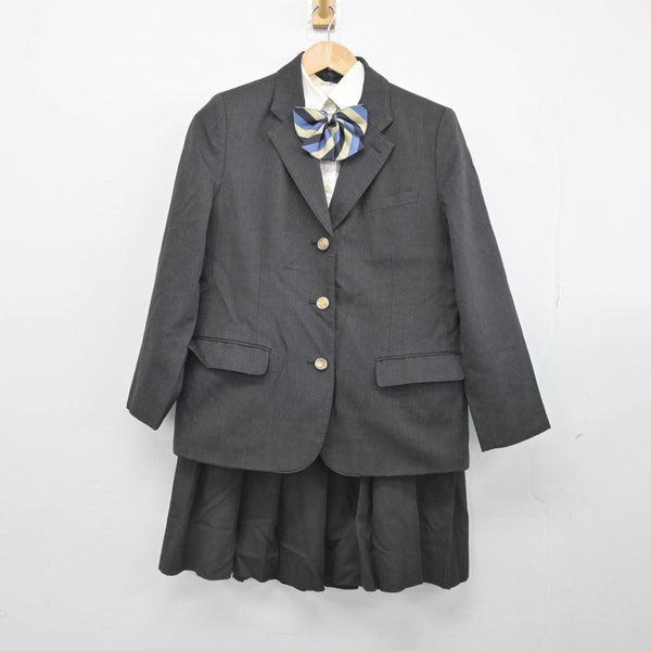 中古】大阪府 信太高等学校 女子制服 5点（ブレザー・シャツ