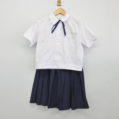 【中古】大阪府 貝塚市立第一中学校 女子制服 3点（シャツ・スカート）sf031354