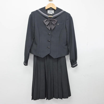 【中古】愛知県 名古屋女子大学高等学校 女子制服 3点（セーラー服・スカート）sf031367