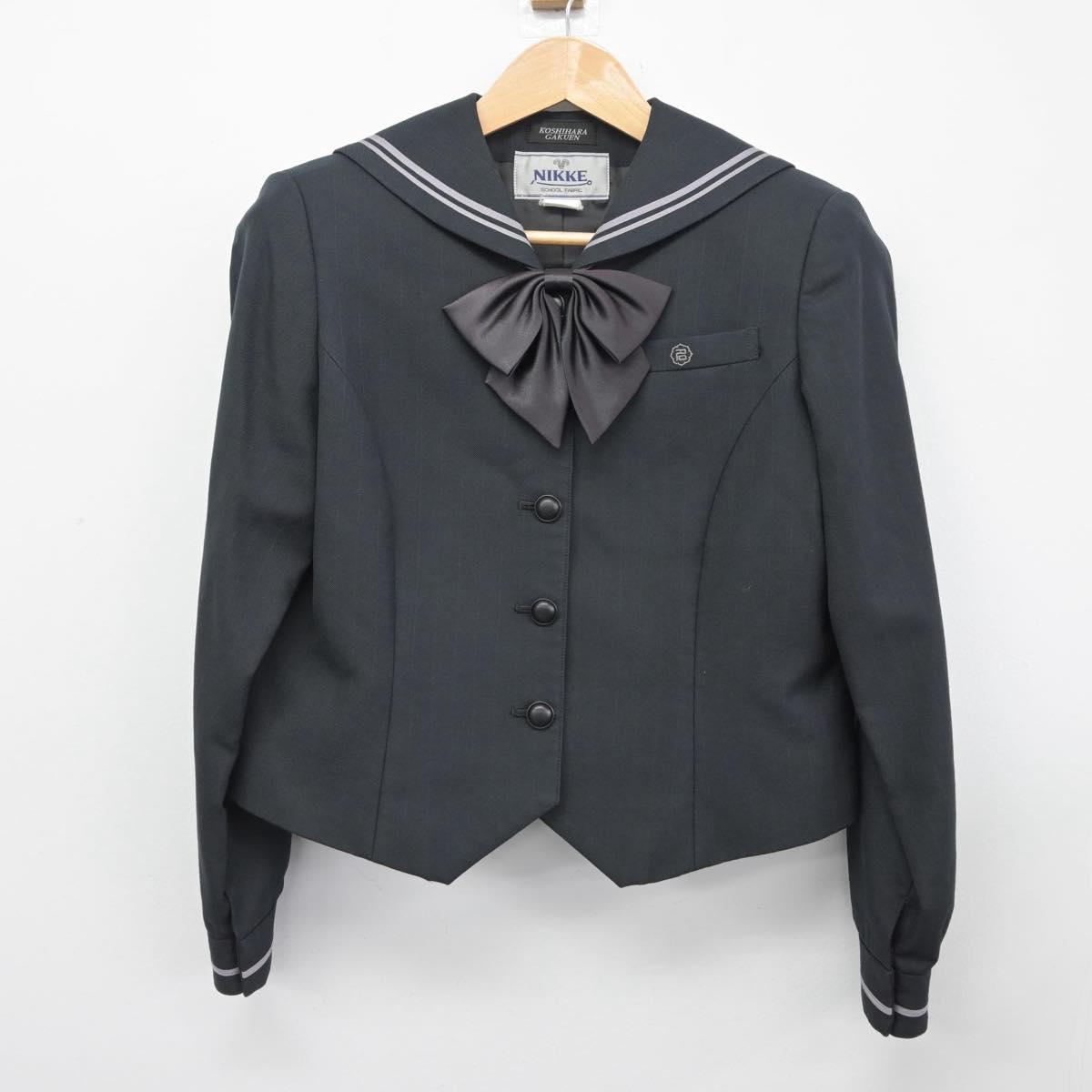 【中古】愛知県 名古屋女子大学高等学校 女子制服 3点（セーラー服・スカート）sf031367